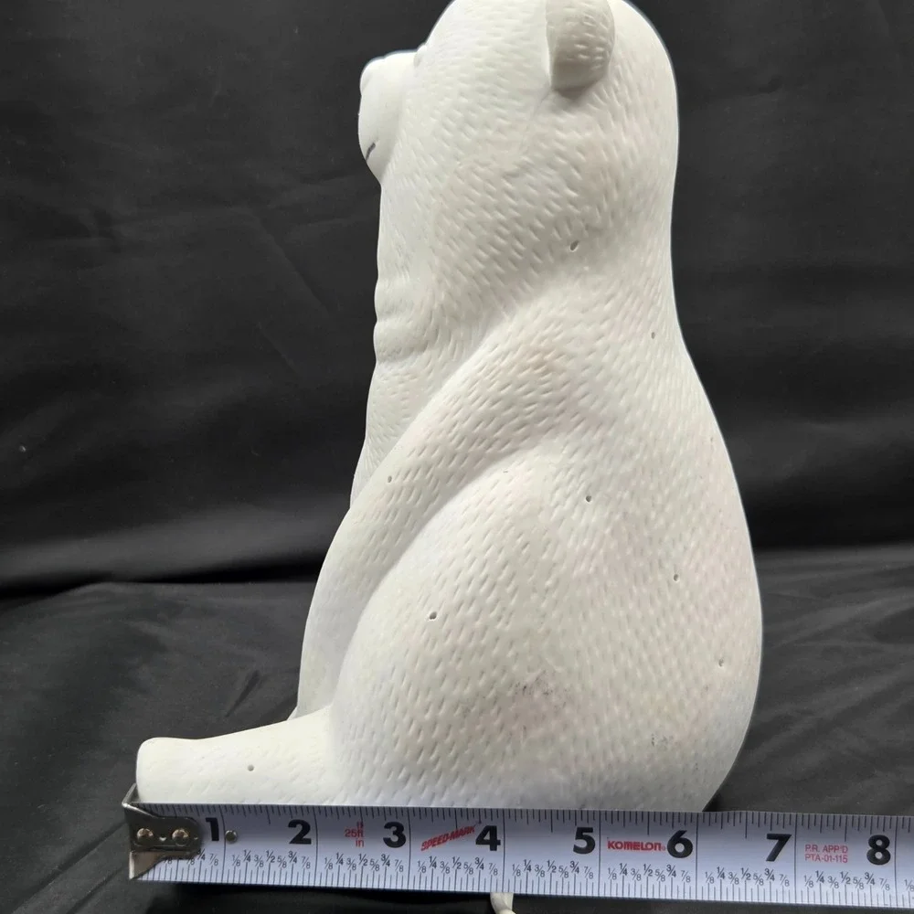 Belleek Pottery Living Bear Luminaire Lamp Kids Nursery Soft Warm Glow